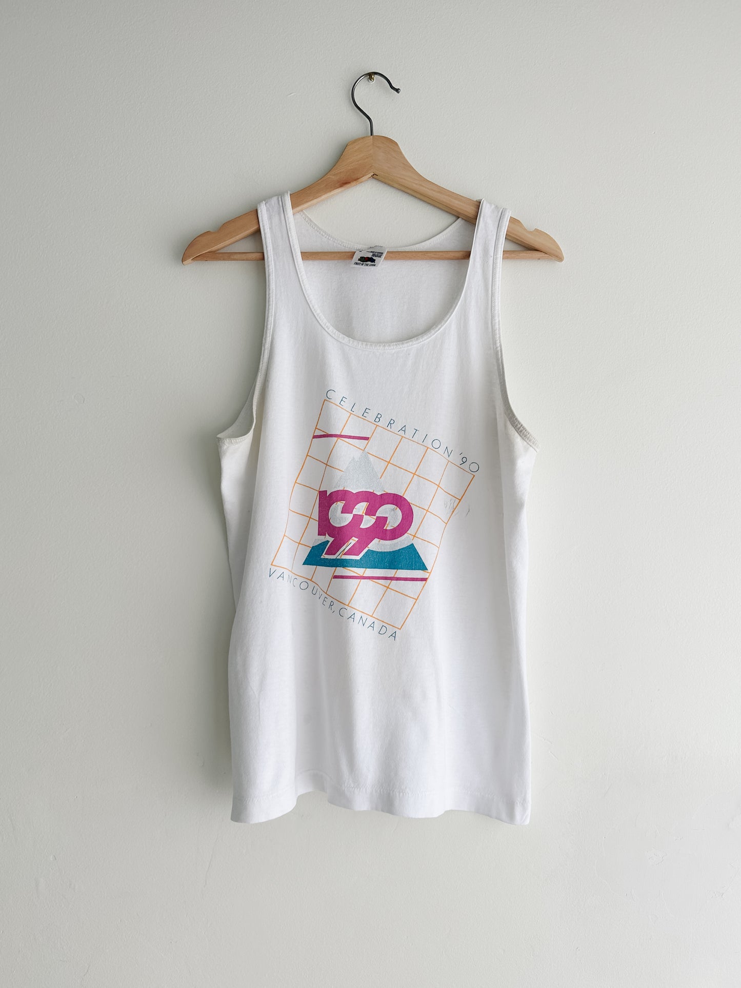 vintage 1990 screenprint tank (M)
