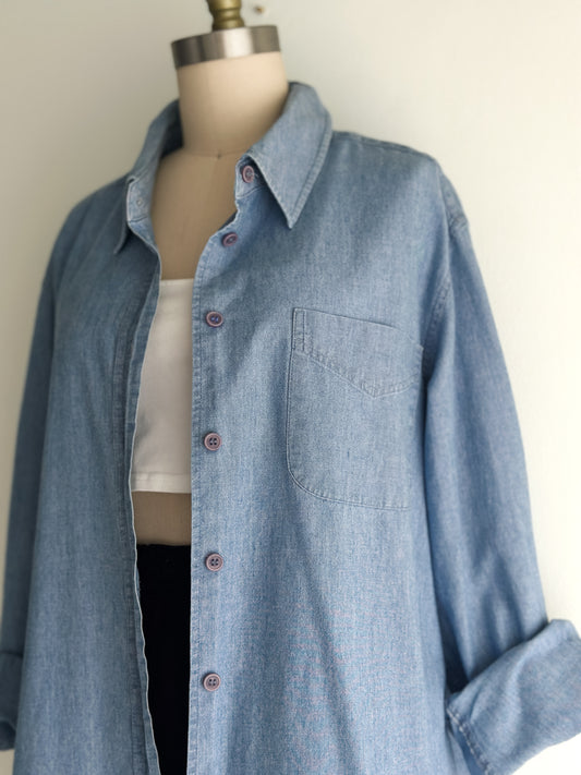 vintage chambray shirt (L)