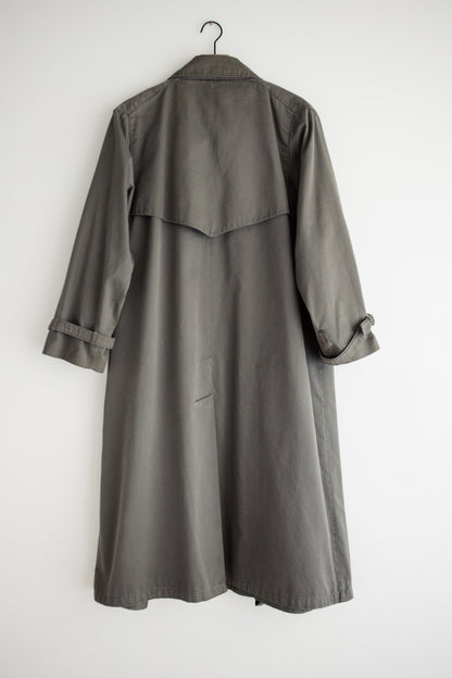 vintage canvas trench coat (M)