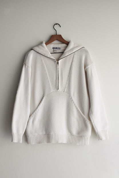 vintage white cotton sweater (M/L)