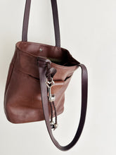 Load image into Gallery viewer, vintage brown leather handbag
