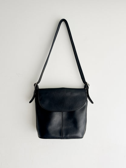 vintage black satchel bag