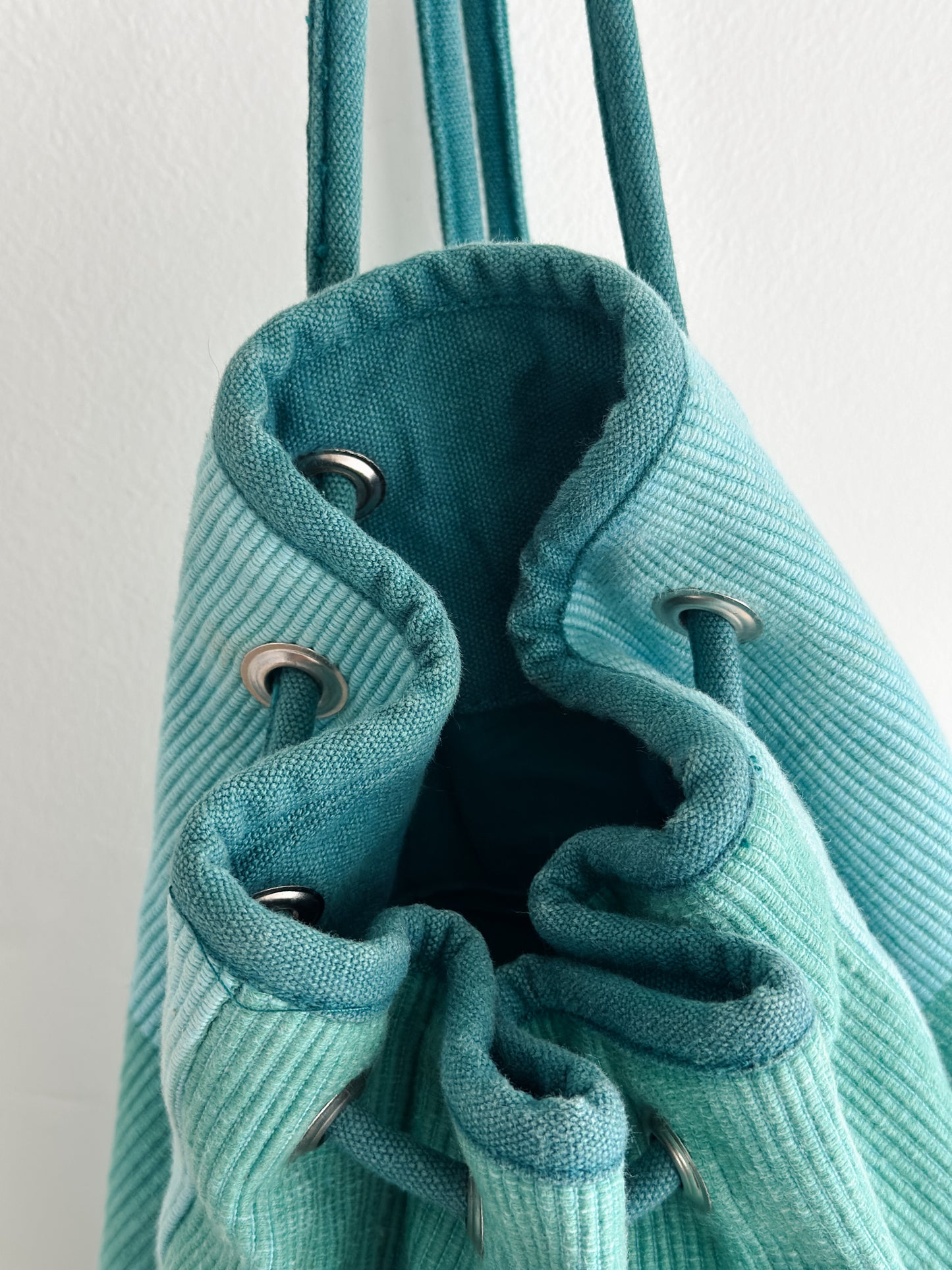 vintage woven backpack