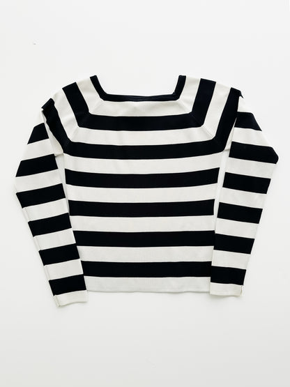 vintage striped knit top (S/M)