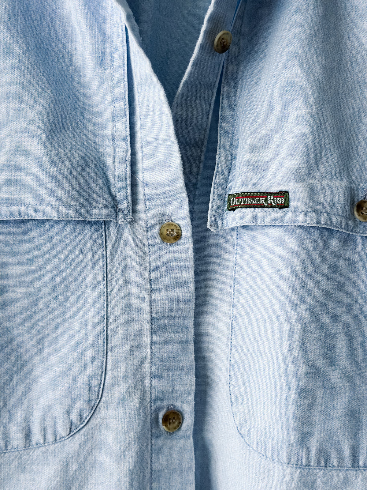 vintage Outback Red chambray shirt (M)