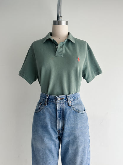 vintage sage polo RL tee (S/M)