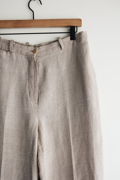 vintage linen trousers (M)