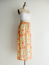 Load image into Gallery viewer, vintage sunny flower crepe skirt (M-L)
