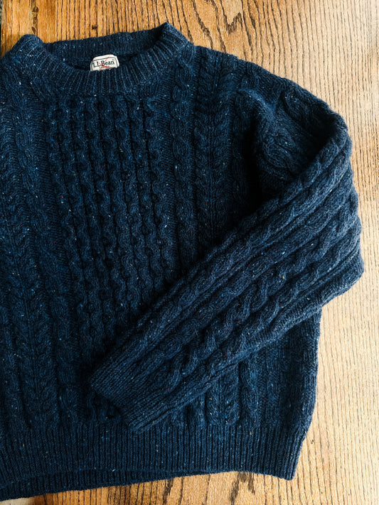 vintage LL Bean Irish wool sweater (L)