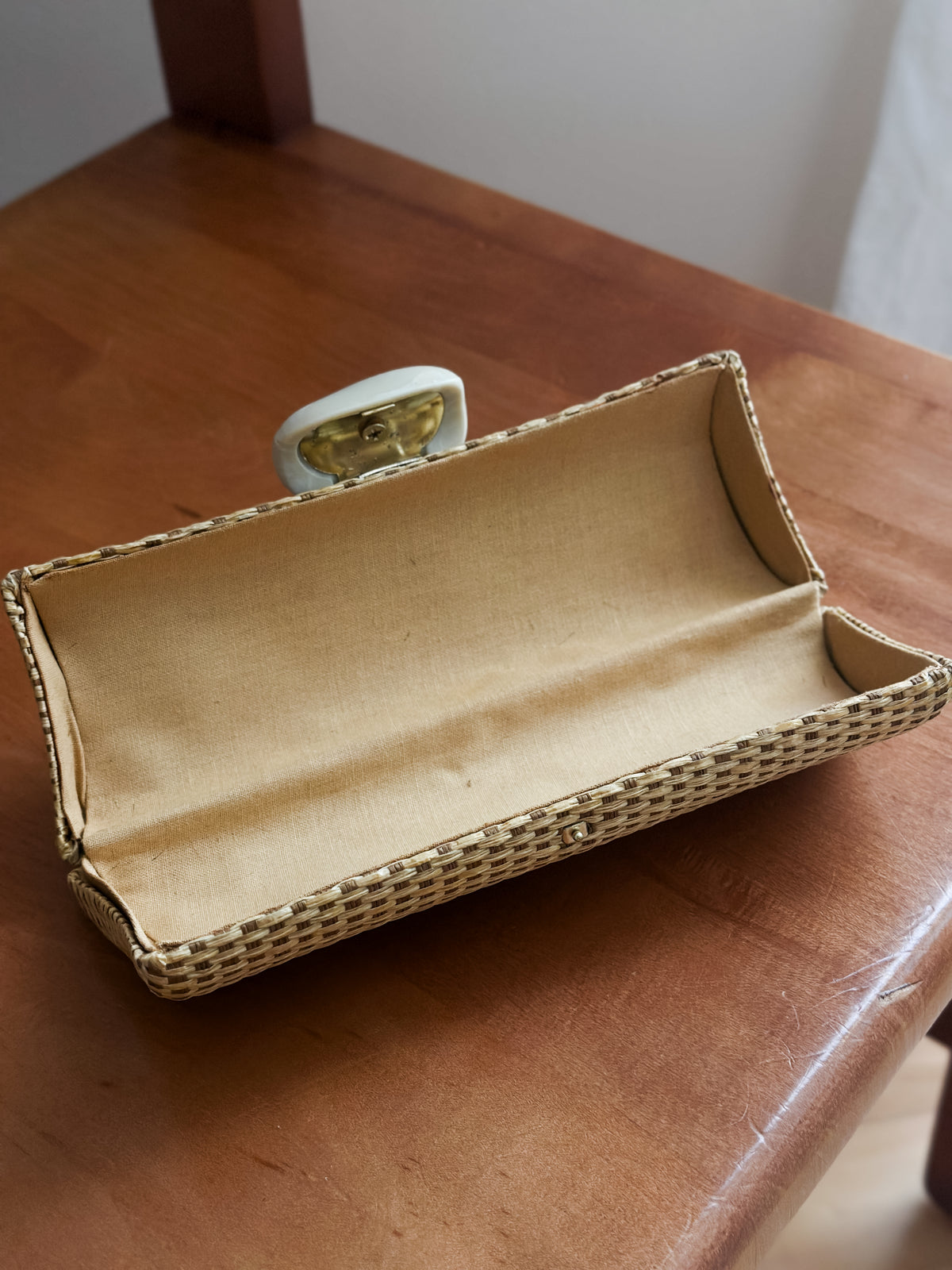 vintage woven sunglass case