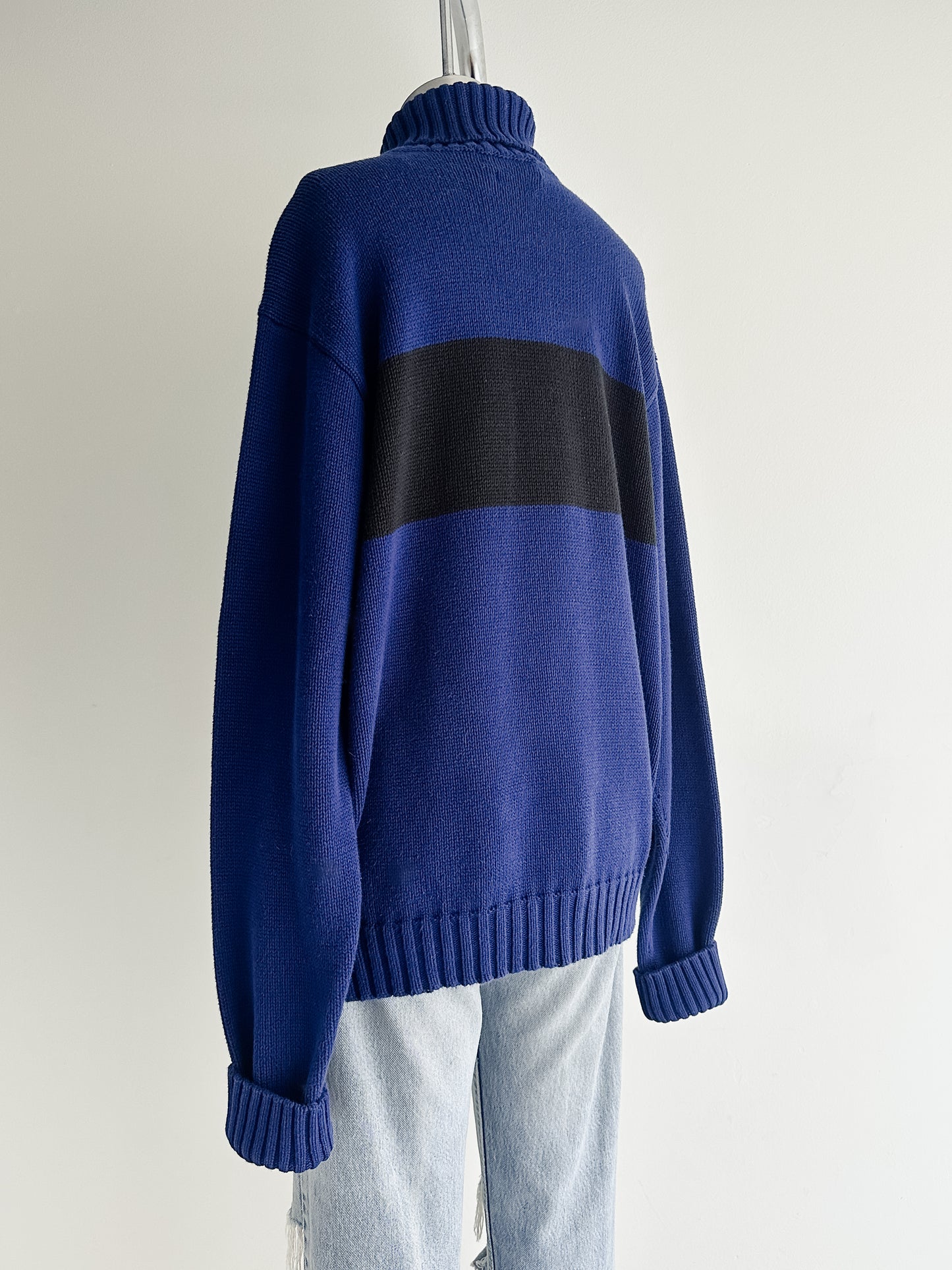 vintage RL cotton turtleneck sweater (L)