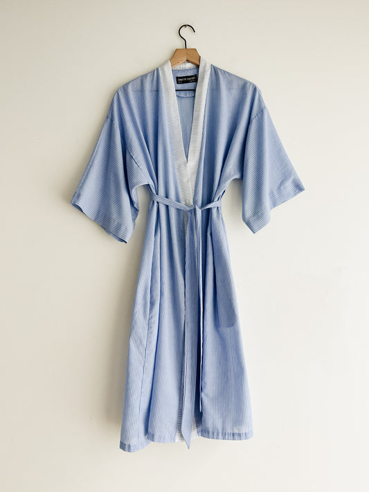 vintage striped cotton Pierre Cardin robe (S)