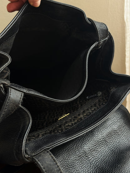 vintage Bally black pebbled leather Shoulder Bag