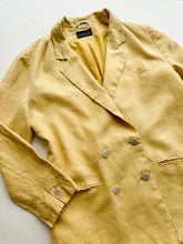 Load image into Gallery viewer, vintage chamomile linen blazer (L)
