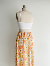 Load image into Gallery viewer, vintage sunny flower crepe skirt (M-L)
