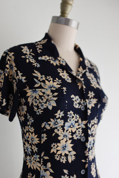 vintage Calvin Klein botanical mini dress (S)