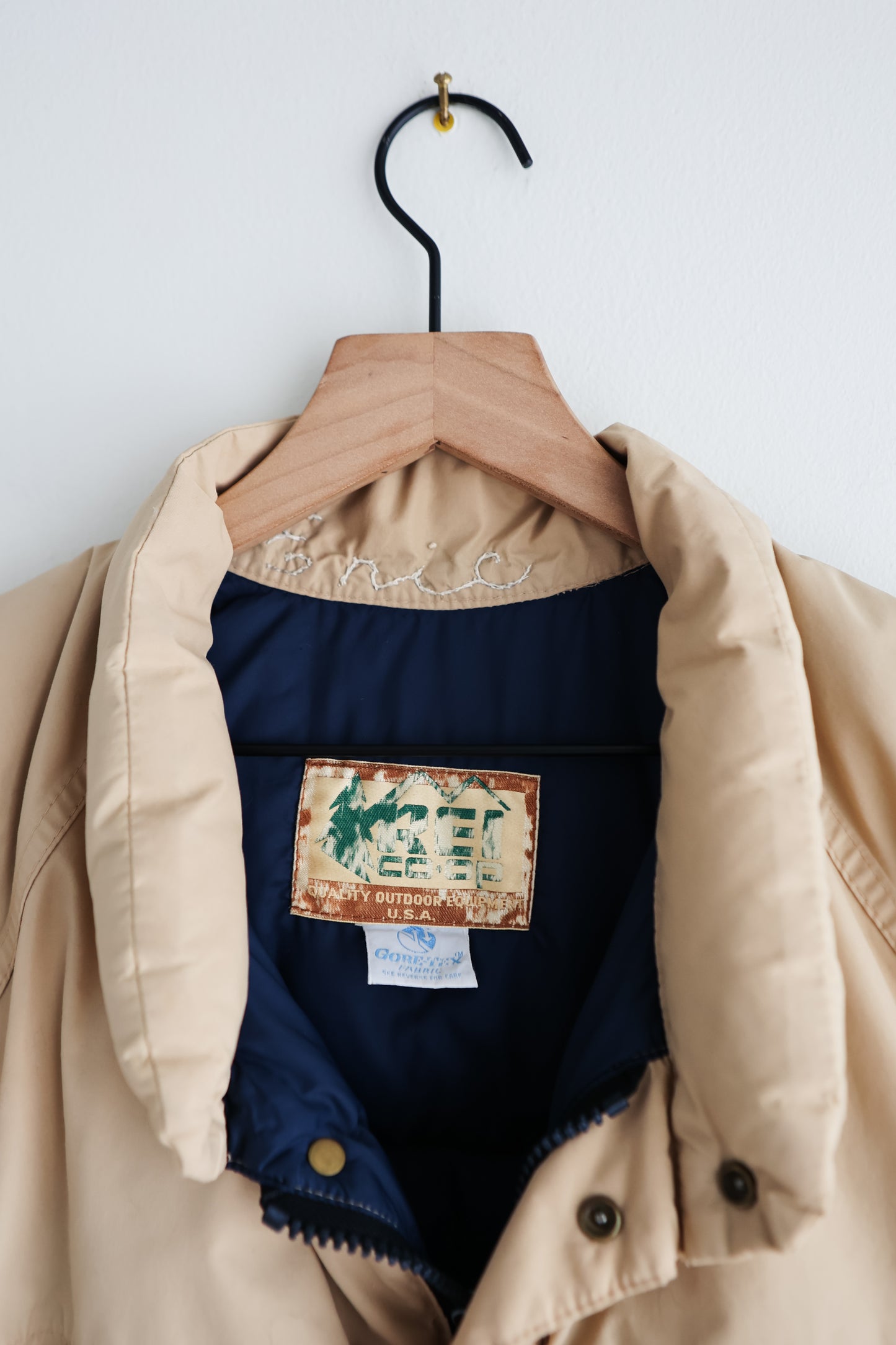 vintage REI CO-OP quilted down puffer coat (M)