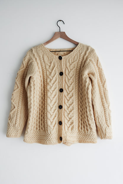 vintage Irish wool cardigan (M)