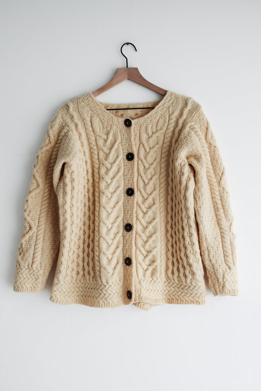 vintage Irish wool cardigan (M)