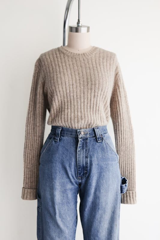 vintage horchata lambswool sweater (M)