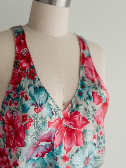 vintage silky tank (M)