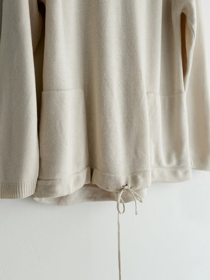 vintage silk-cashmere lounge sweater (L)