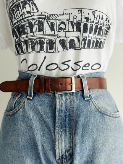 vintage leather belt (M)