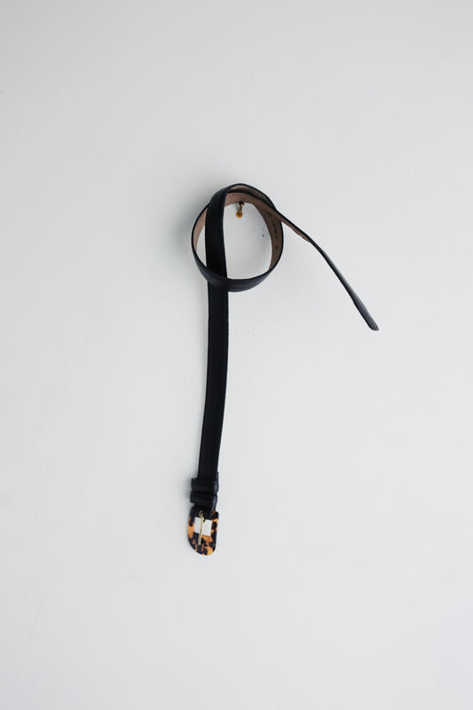 ON HOLD // vintage black leather belt