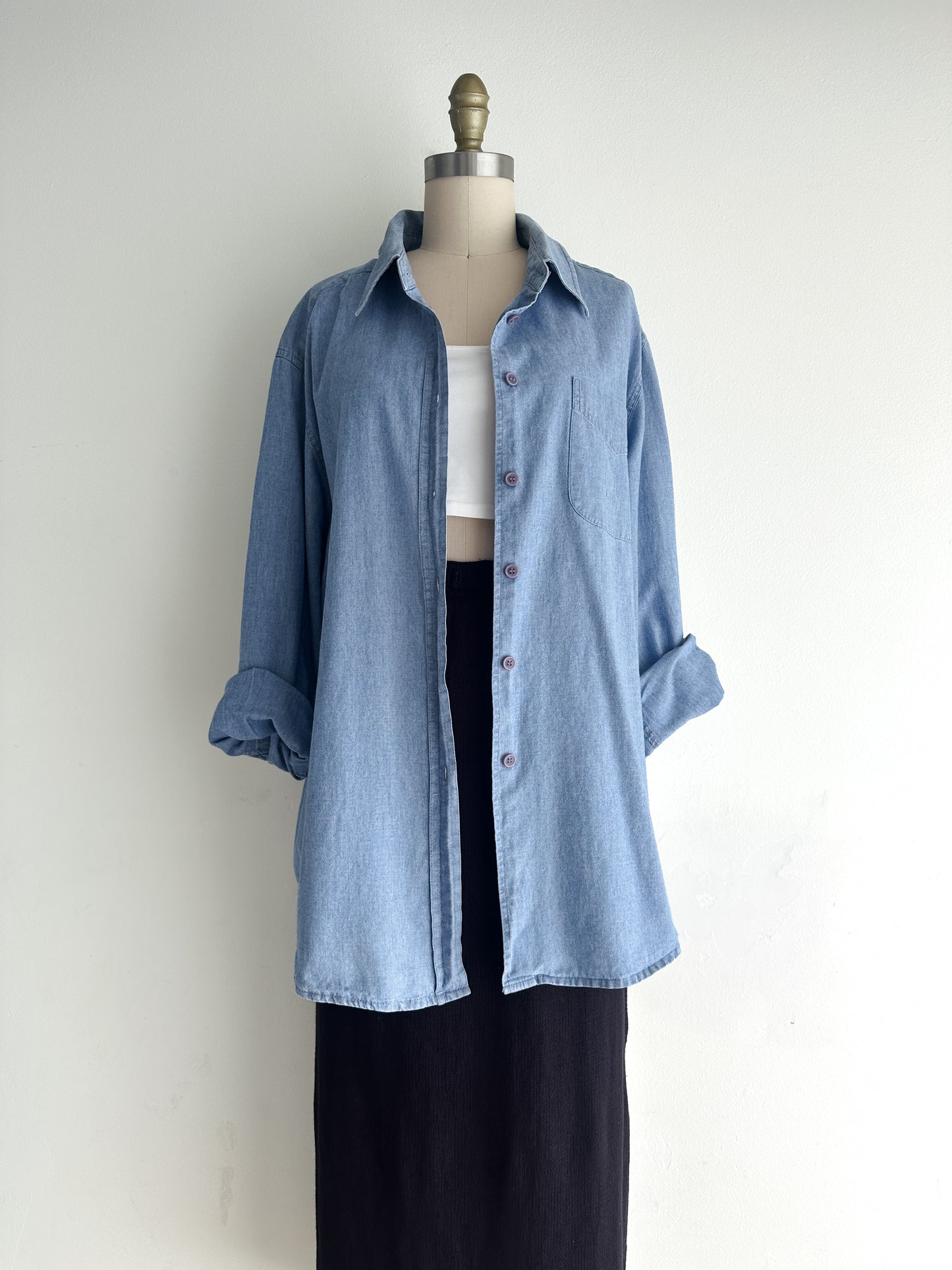 vintage chambray shirt (L)