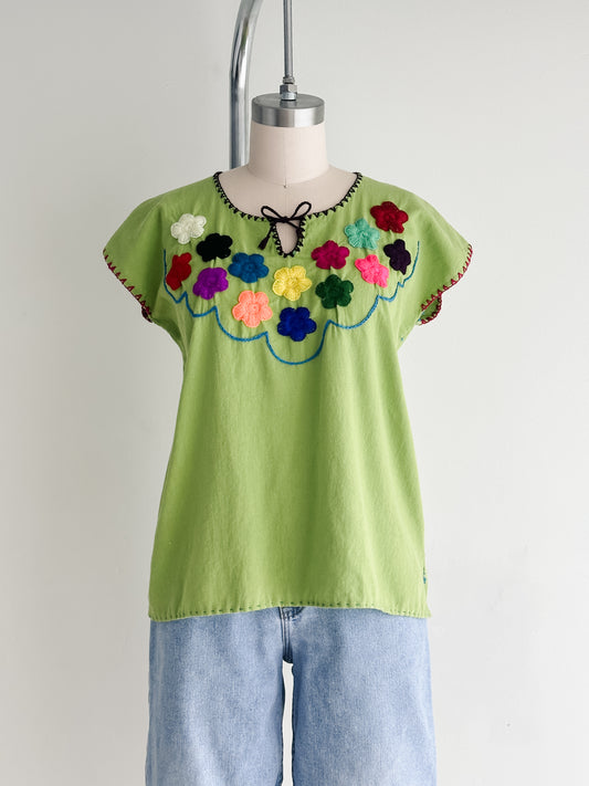 vintage embroidered top (S/M)