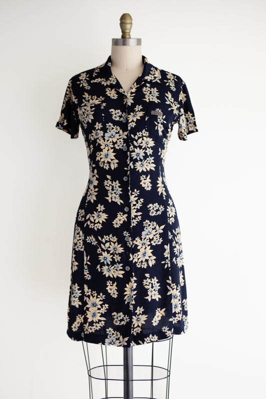 vintage Calvin Klein botanical mini dress (S)