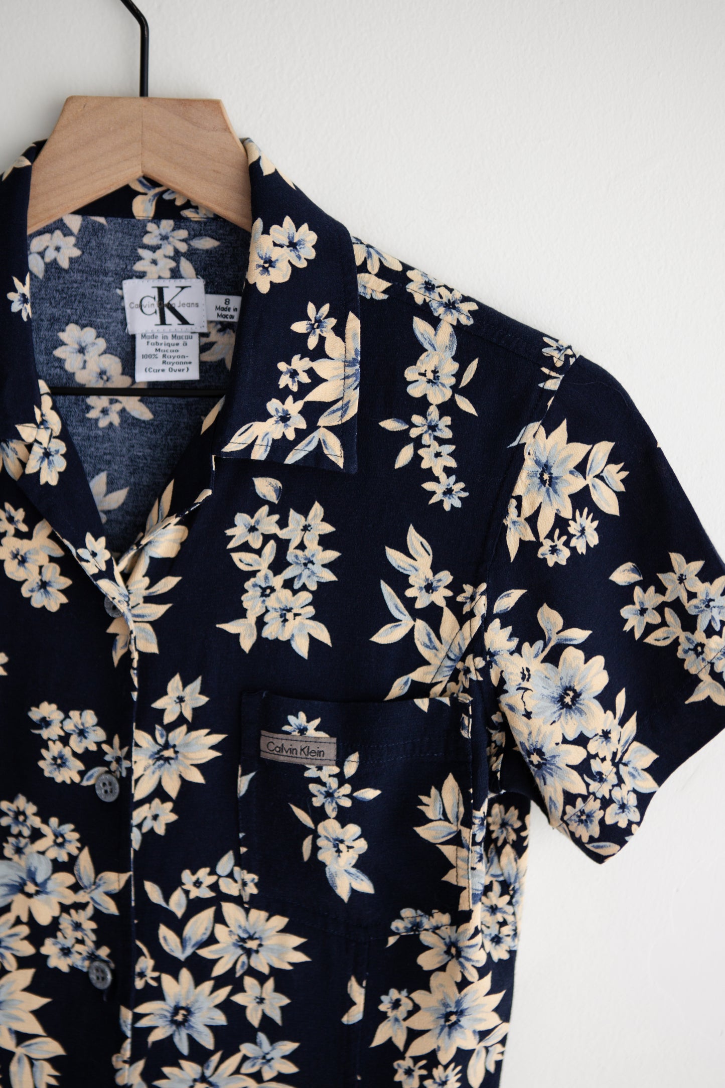 vintage Calvin Klein botanical mini dress (S)