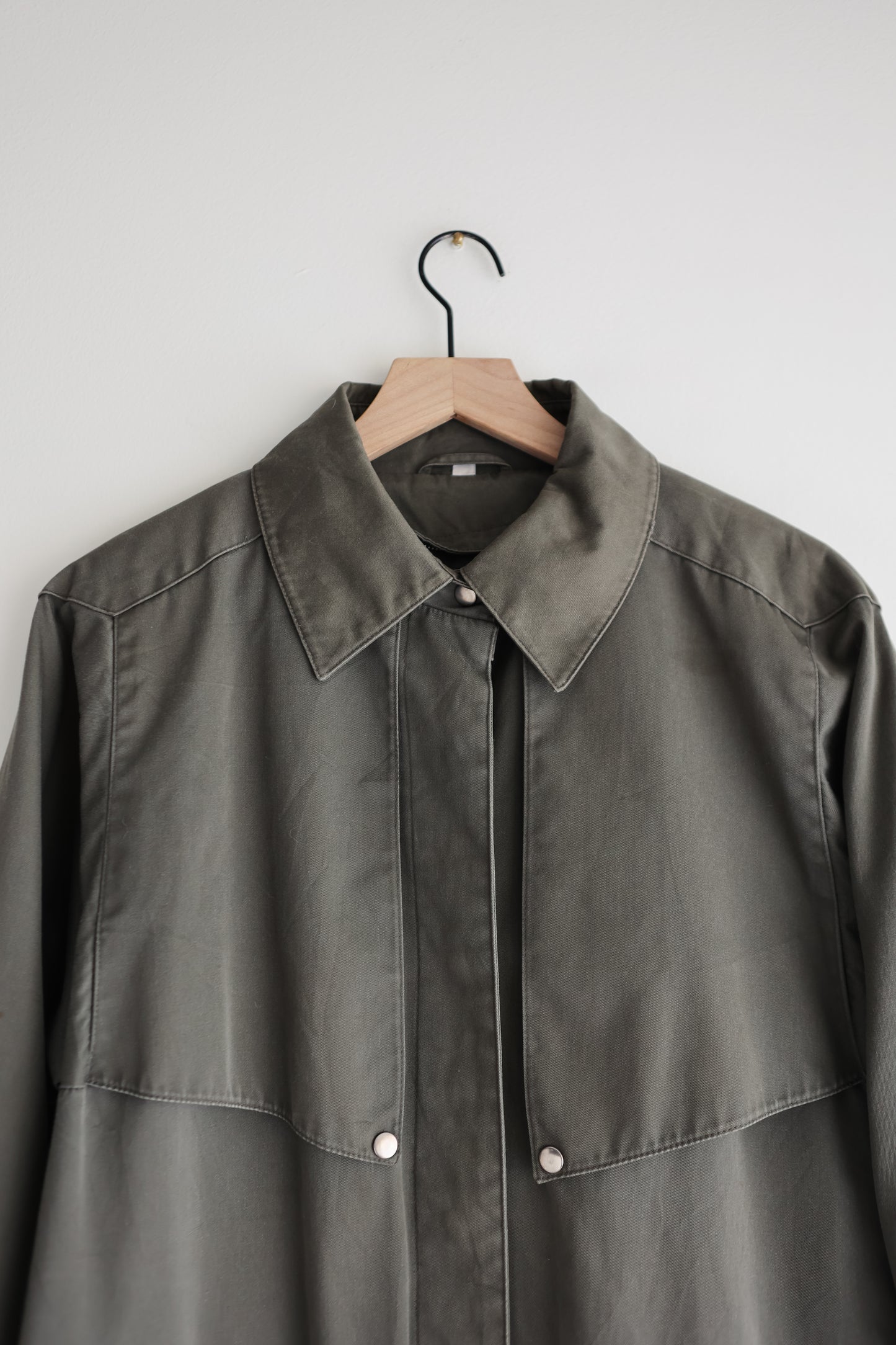 vintage canvas trench coat (M)
