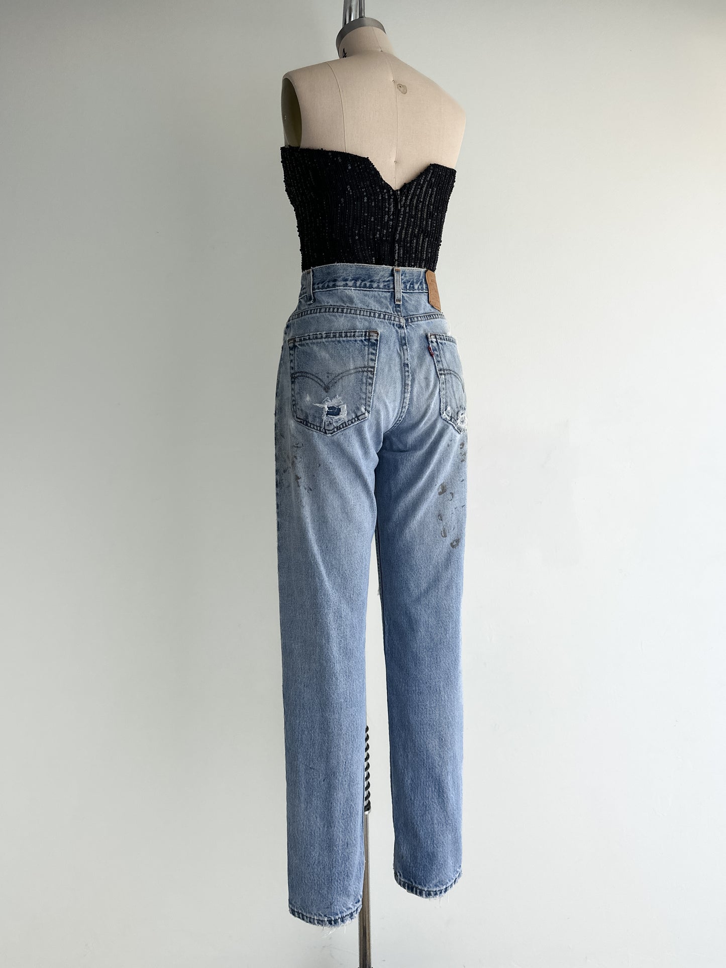 vintage thrashed levis 512 jeans (M)