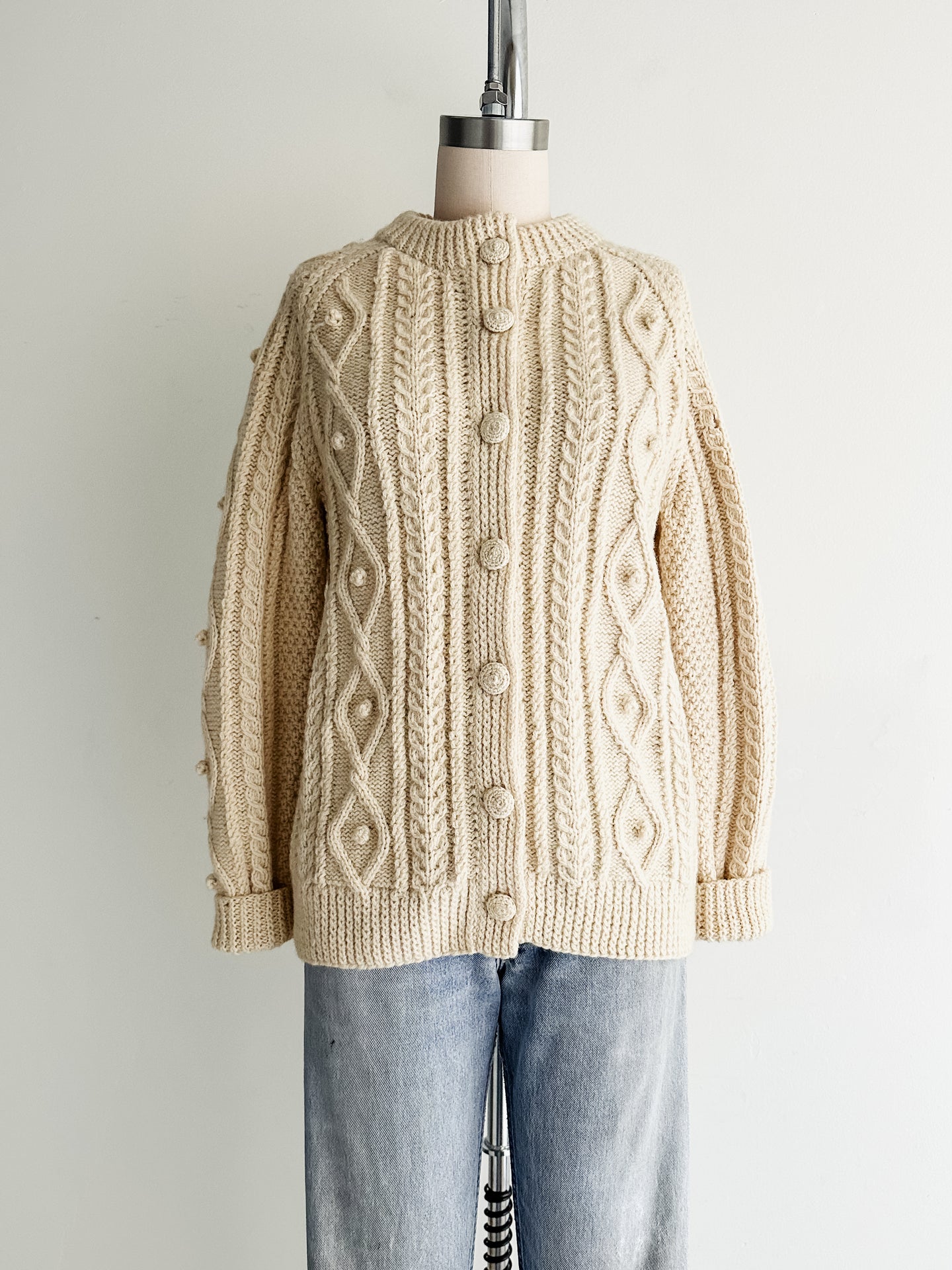 vintage Irish fisherman cardigan (M)