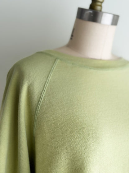 vintage lime raglan sweatshirt (L)