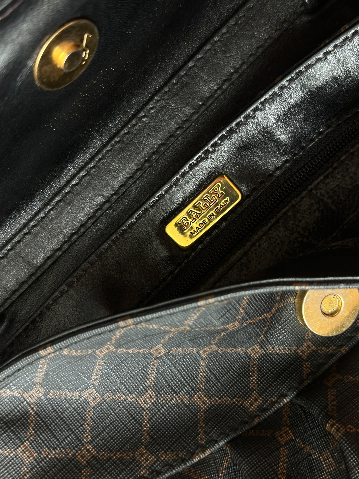 vintage Bally monogram bag