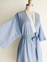 Load image into Gallery viewer, vintage striped cotton Pierre Cardin robe (S)
