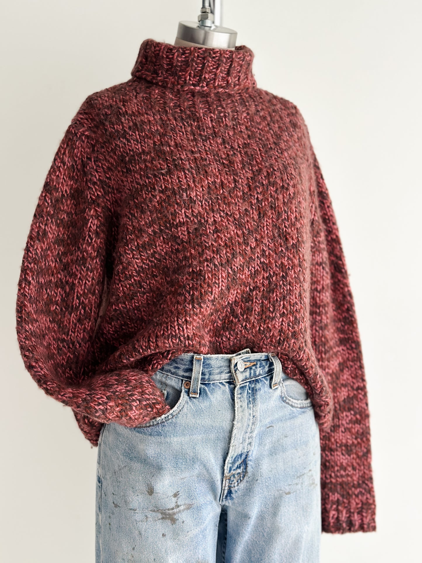 vintage flecked wool sweater (M)