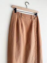 Load image into Gallery viewer, vintage clay cotton wrap skirt (S/M)
