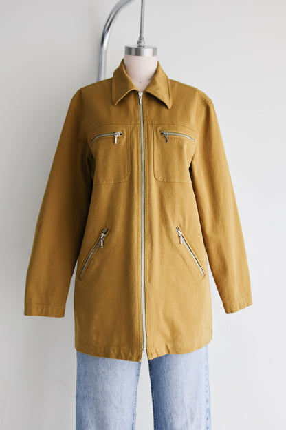 vintage olive cotton jacket (S/M)