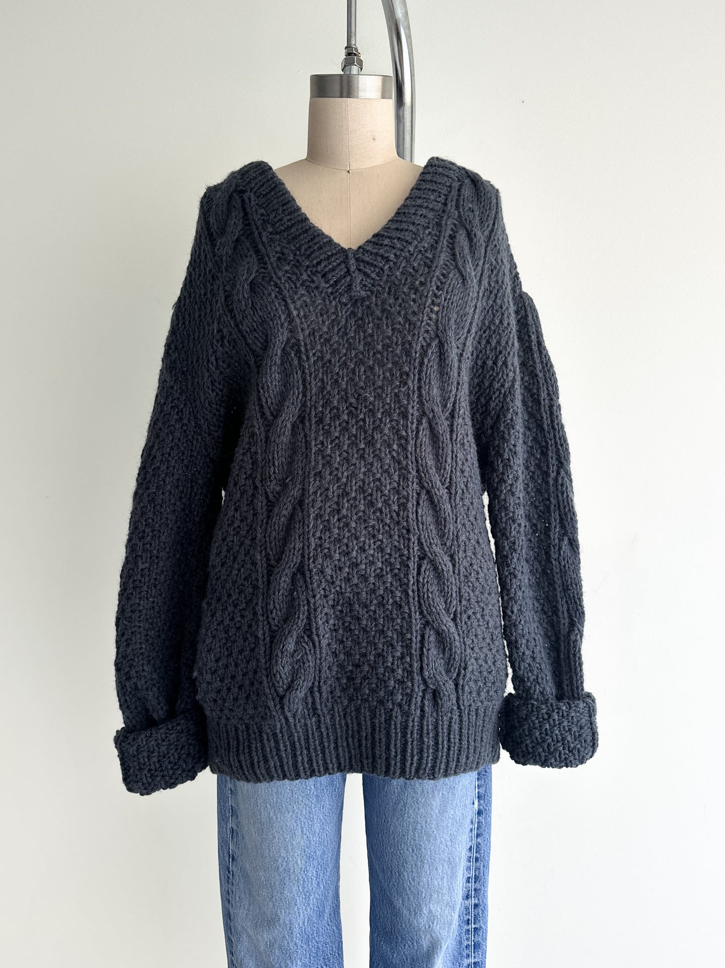 vintage oversized wool sweater (L)