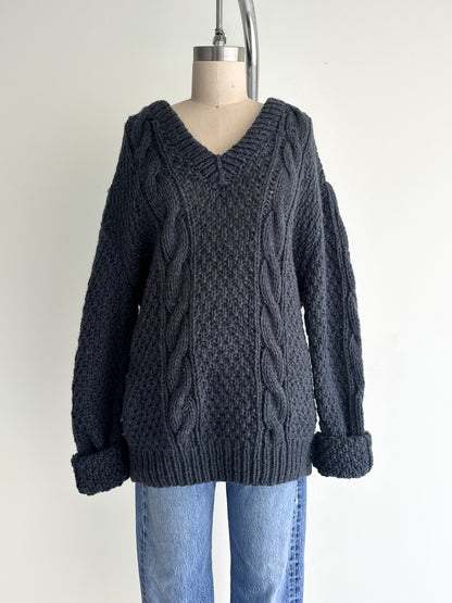 vintage oversized wool sweater (L)