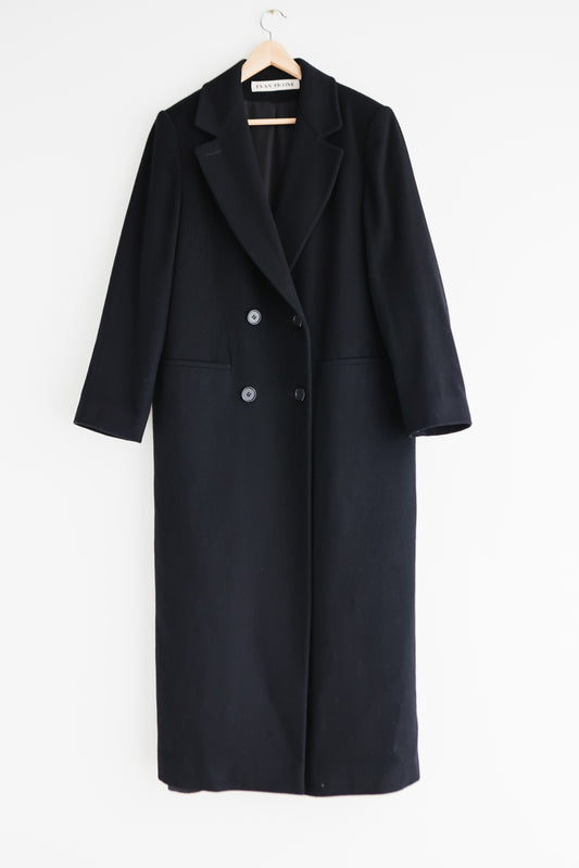 vintage wool winter coat (M)