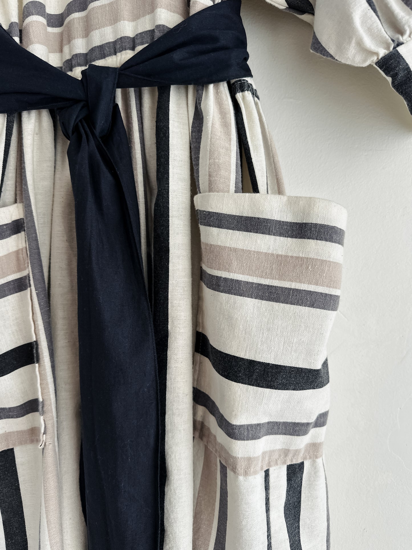 vintage striped woven dress (S)