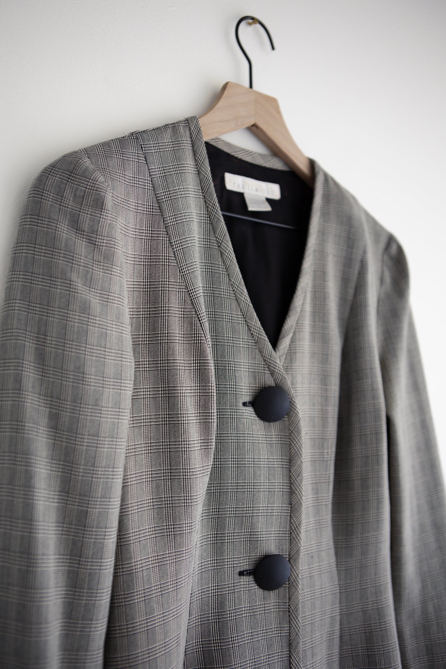 vintage plaid coat dress (S)