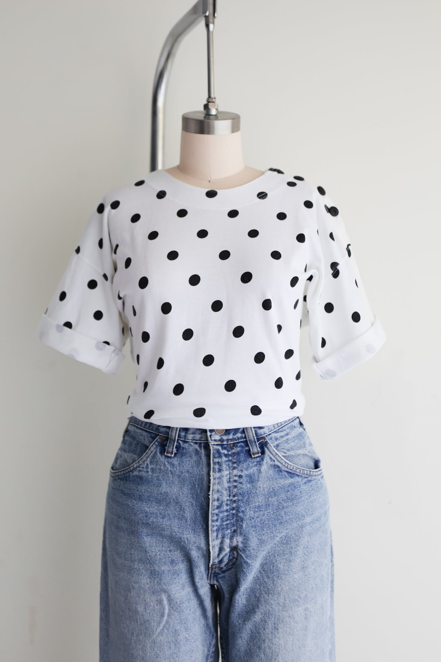 vintage polka dot tee (M)