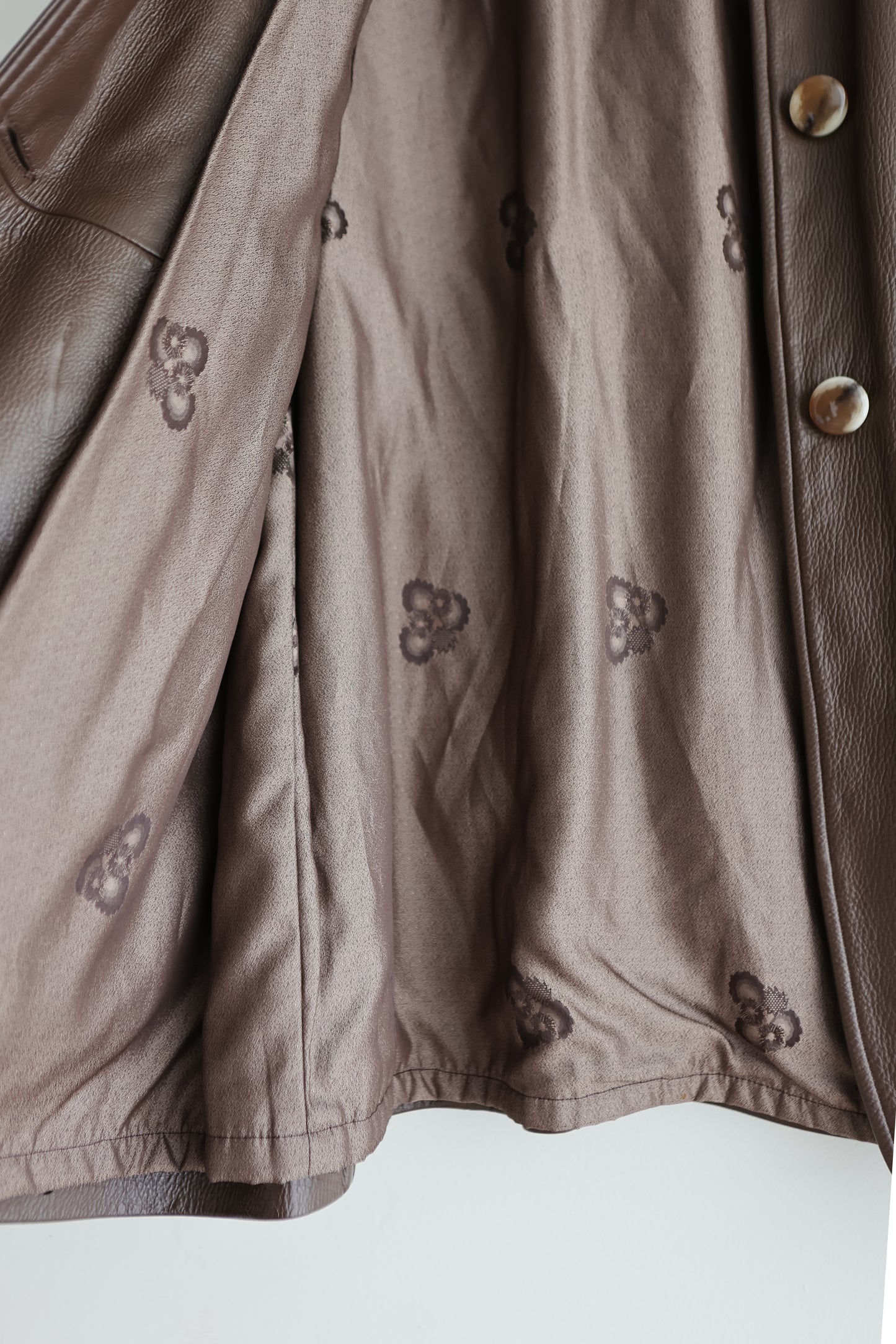 vintage soft leather coat (M)