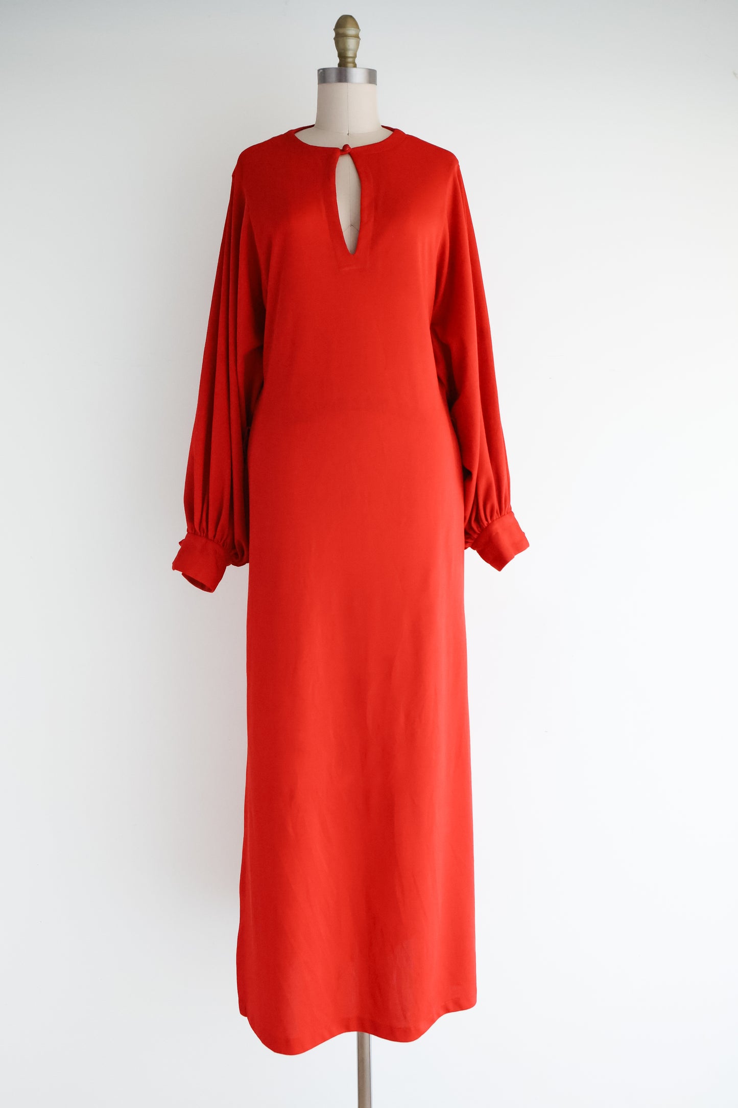 vintage red Saks party dress (S)