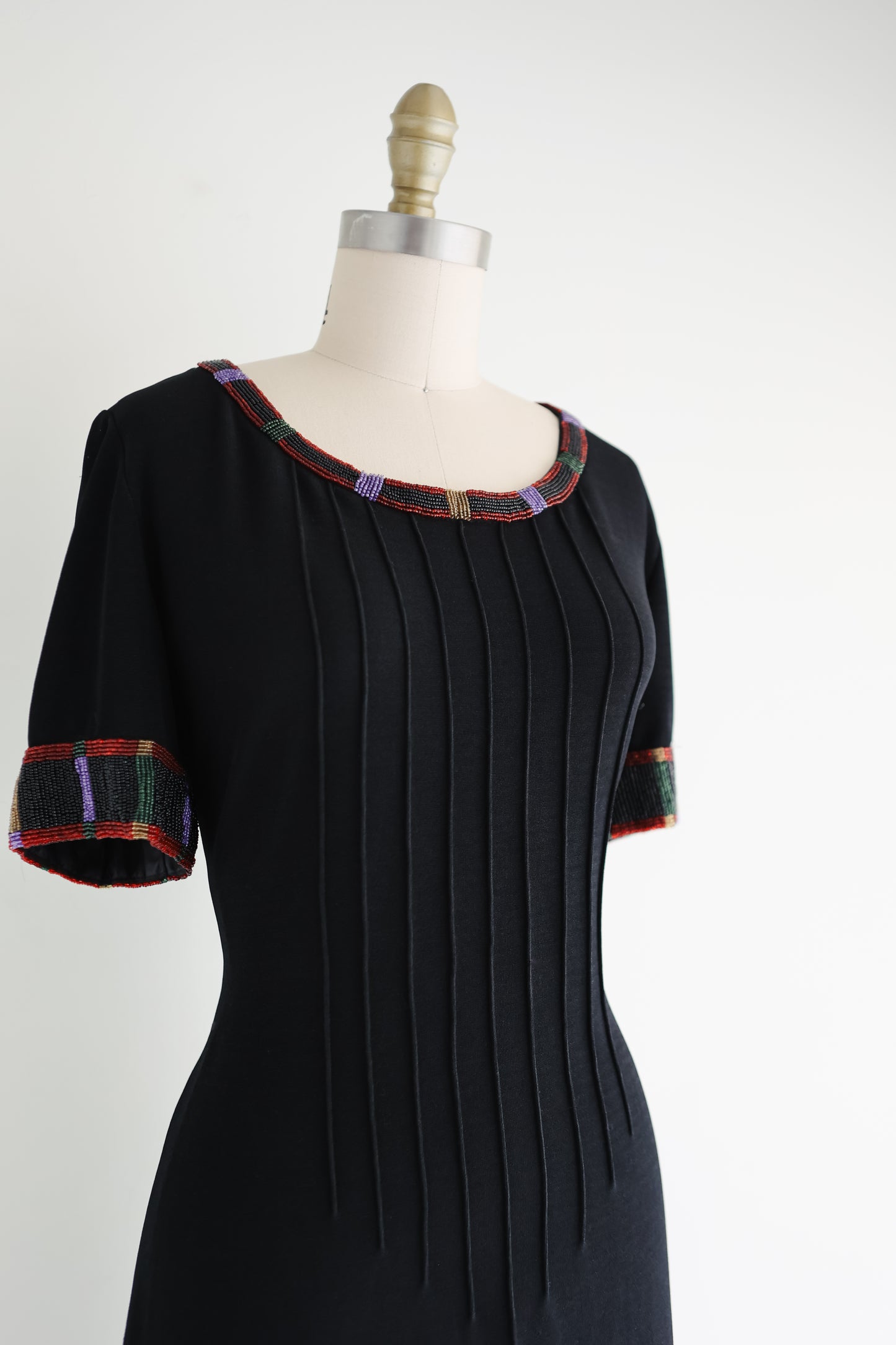 vintage Kathryn Dianos beaded party dress (S/M)